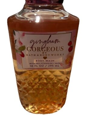 Bath & Body Works Gingham Gorgeous Body Wash - Pink & Gold NEW
